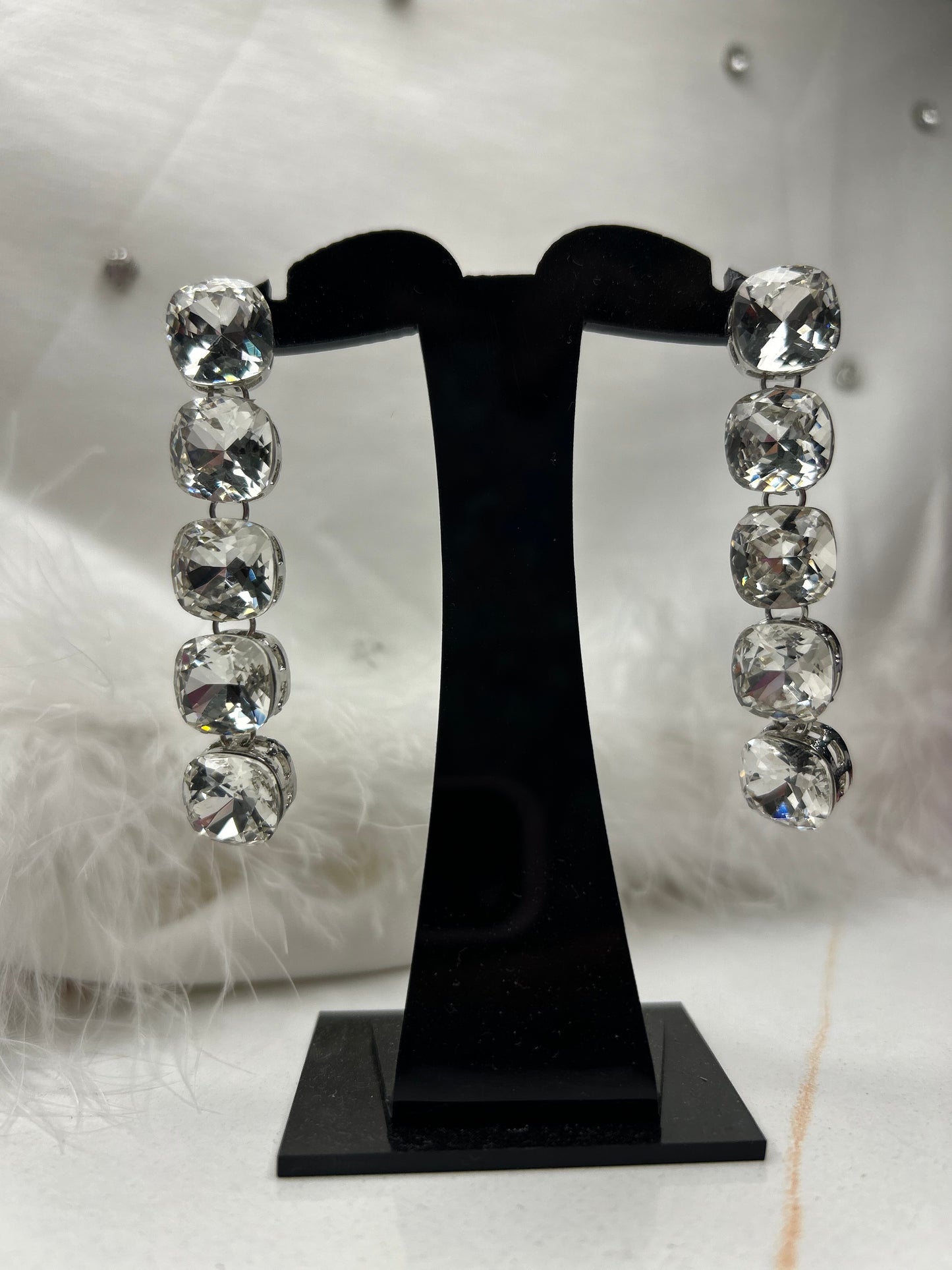 Elegant Crystal Cascade Earrings