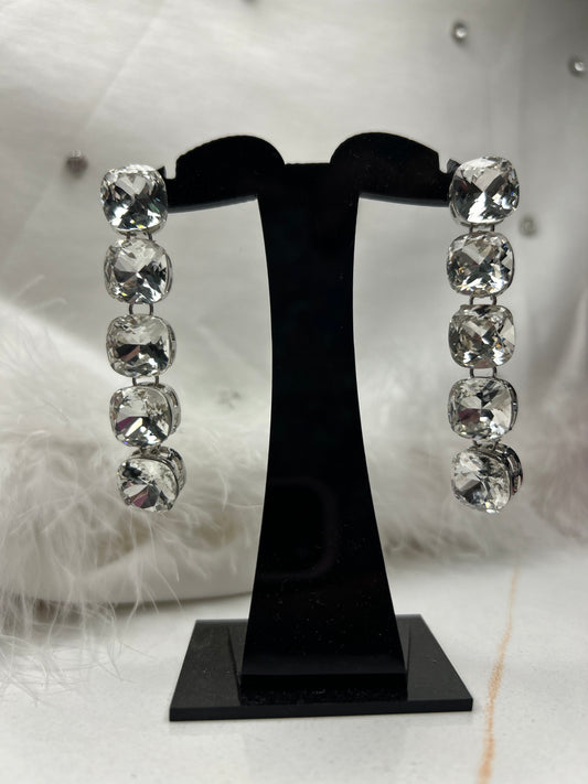 Elegant Crystal Cascade Earrings